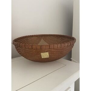 Anne Klein Brand Storage Display Rattan Basket For linen, Magazines Organization